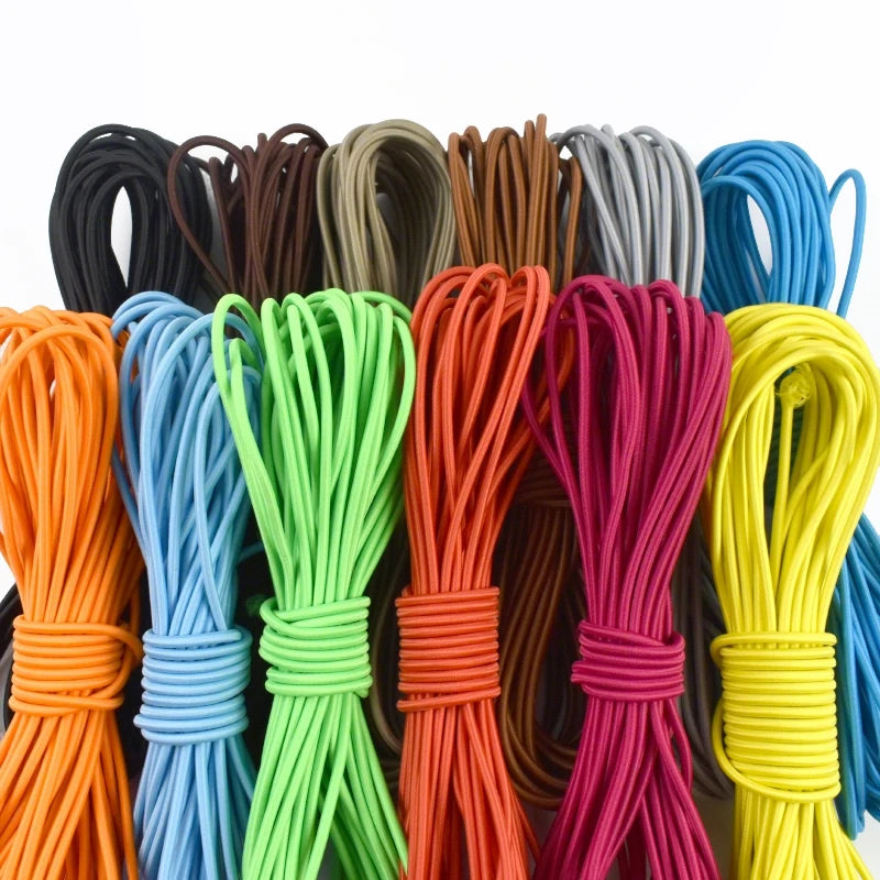 20/600M 3mm Round Elastic Cord Rubber Band Handmade Beaded Elastics Bungee Shock Rope Shoelace Sewing Loom Bands Supplies