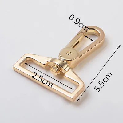 8/200pcs Meetee 25/32/38mm Bags Belt Metal Buckle Carabiner Snap Hook Lobster Clasps Dog Collar Clasp DIY Leathercraft Accessory