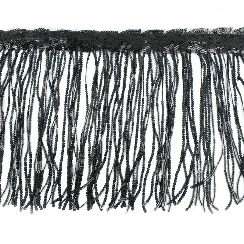 5/100Yards 20cm Sequin Tassels Fringe Glitter Dress Lace Trim Garment Ribbon Curtain Fabric Decorative DIY Sewing Accessories