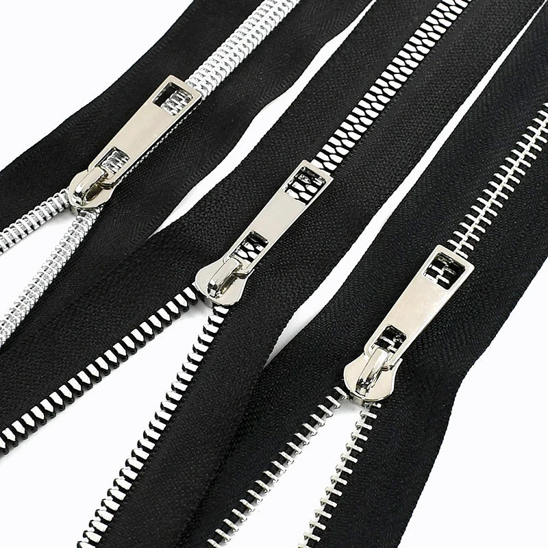 8/200 Pcs 5# Zipper Head Auto Lock for Metal or Nylon Zippers Slider Zip Repair DIY Bags Garment Zips Closure Sewing Accessories