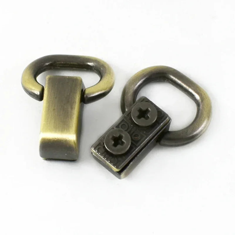 15/400Pcs 11mm Ring Metal Bags Strap Buckles Side Clasp Clip Hooks for Bag Belt Webbing Leather Craft Hardware Accessories