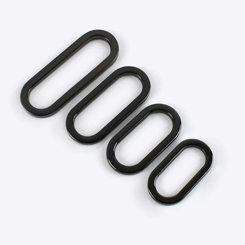 15/400Pcs Meetee 19/25/32/38mm Metal O Ring Buckle Adjustable Bag Handbag Strap Webbing Rings Hook DIY Luggage Hardware Accessory
