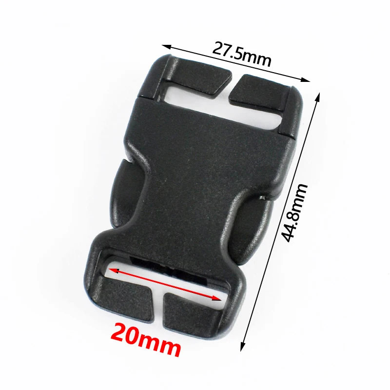 20/600Pcs 20/25/38mm Dog Collar Easy Install Plastic Buckles Webbing Strap Quick Side Release Buckle Belt Holder Adjust Hasp Clasp