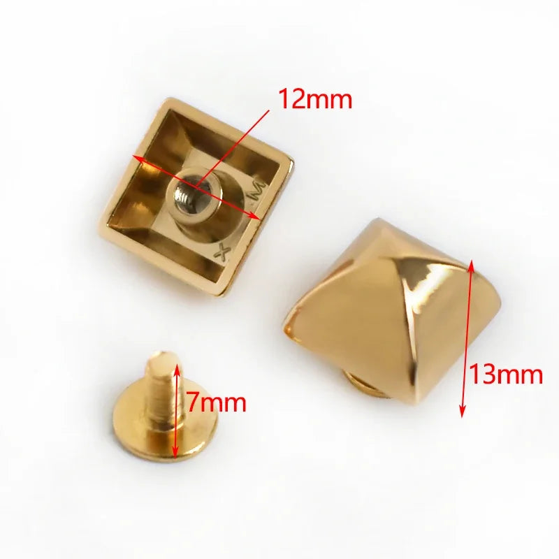 30/1000Pcs Metal Rivets Screw Studs Button Mushroom Rivet Nail Buckle Handbag Protecting Feet Clasp Leather Crafts Accessories