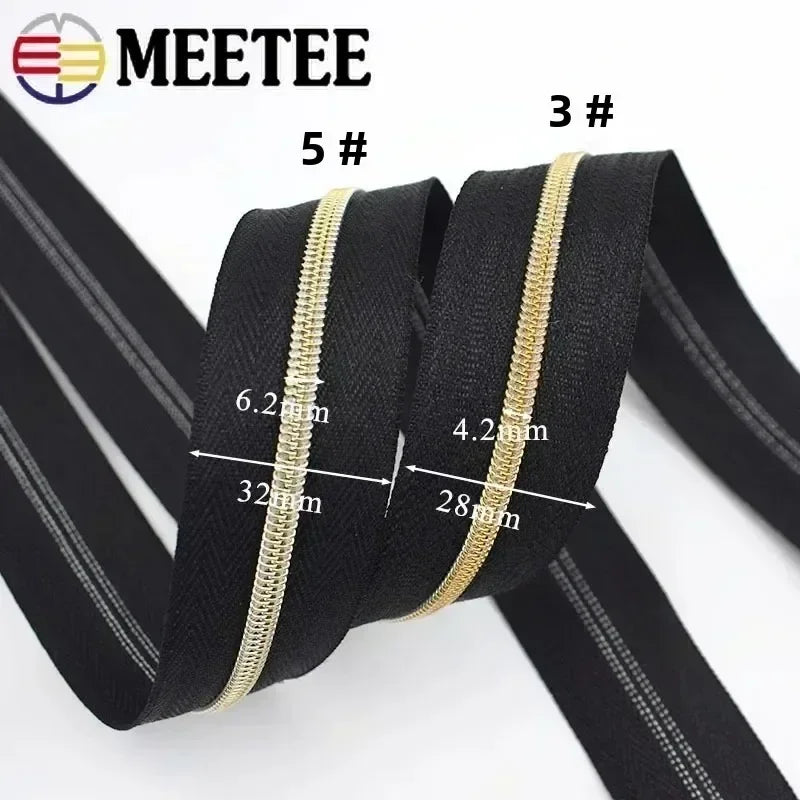 8/300Meters 5# Nylon Zippers Colorful Tooth Coil Zipper for Garment Bags Zip Tape Repair Kit DIY Clothes Tailor Sewing Accessory
