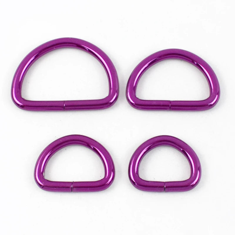 15/500Pcs 20/25/32/38mm Metal D Ring Buckles Bags Strap Adjust Clasp Belt Buckle Dog Collar Leash Hook DIY Craft Accessories