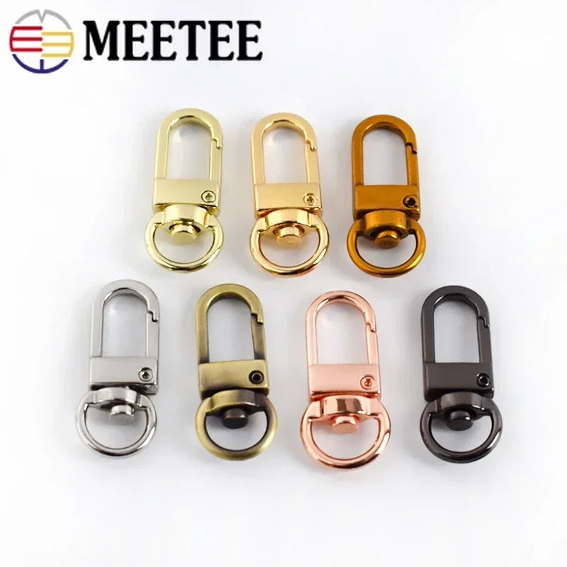 20/700pcs Meetee Metal Buckles Handbag Strap Lobster Carbiner Swivel Snap Hook Chain Clasp DIY Bags Hardware Sewing Accessories