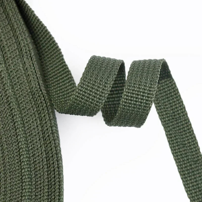 25/500Meters 3/8''inch(10mm) Polypropylene Webbing Weave Braided Belt Ribbon for Bags Dog Collar Belts Garment Sewing Accessory