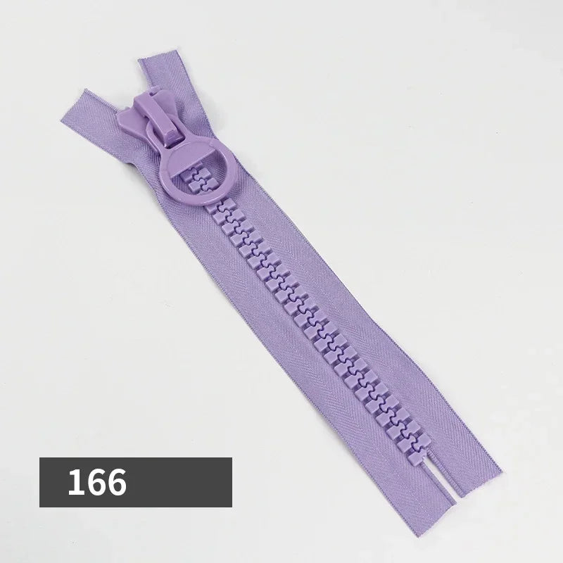 5/120Pcs Meetee 25cm 20# Extra Large Resin Zipper No Endless Lock Pocket Zippers for Wallet Pencil Bags Zip Sewing DIY Accessories