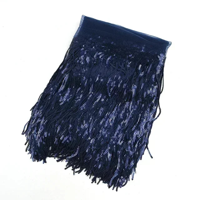 5/200Yards Meetee 10/18cm Sequin Tassel Lace Trim Fringe Trimming Ribbon for Clothing Dress Decoration DIY Sewing Accessories