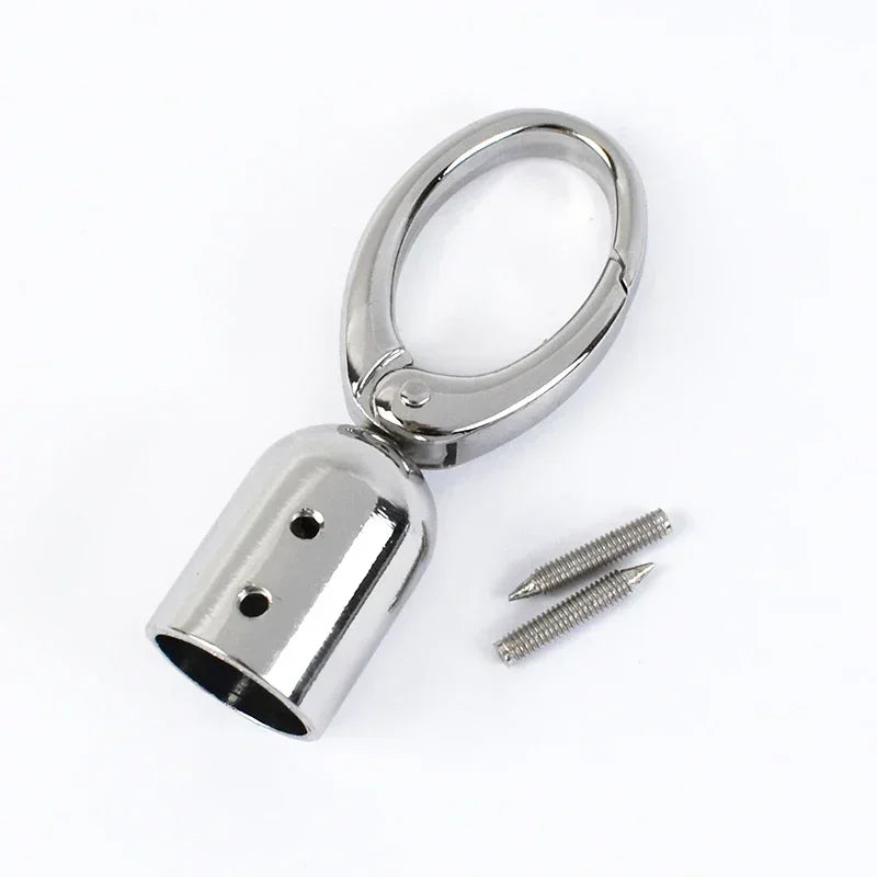 5/150Pcs Metal Buckles Bag Handle Strap Cap Clips Carabiner Leather Cord End Lock Clasp Tassel Stopper Snap Hooks Hardware