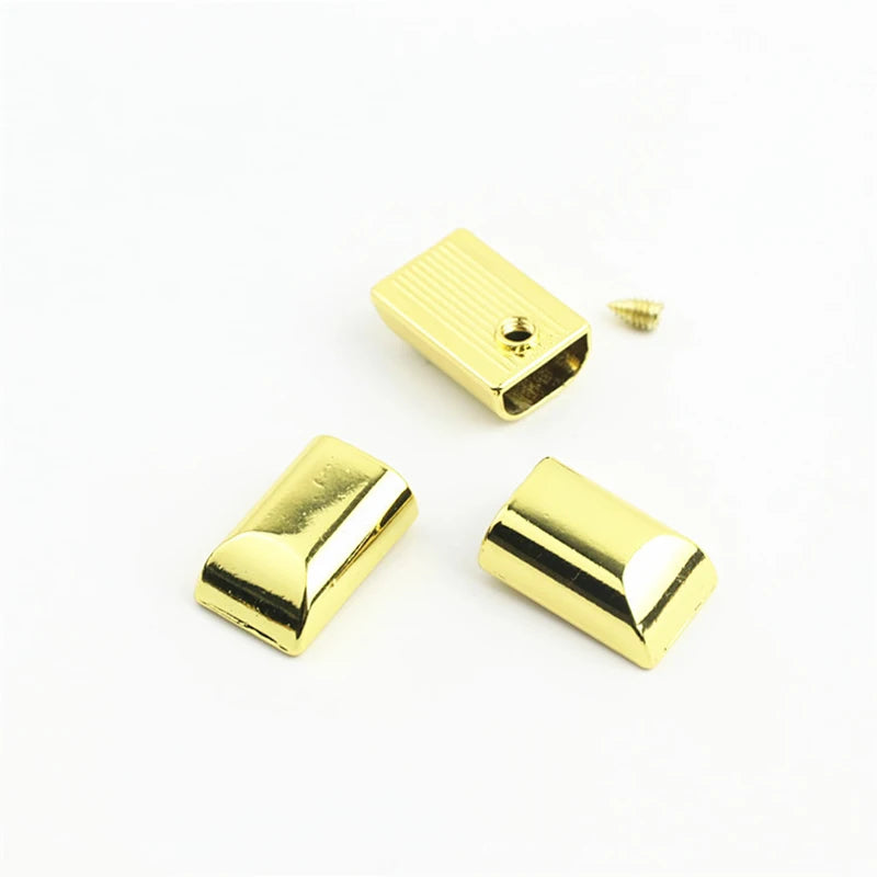 30/600Pcs Meetee Metal Zipper Pull Tail Lock Clip Buckles Rope Cord Stop Plug Head Screw DIY Bags Leather Hardware Accessories