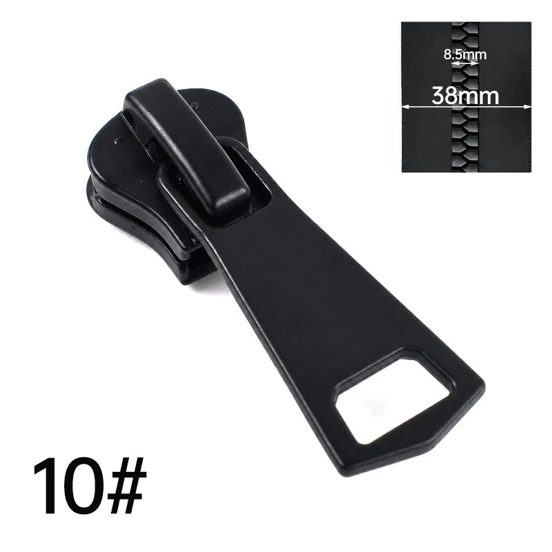 30/700Pcs Meetee 3# 5# 8# 10# 15# Resin Zipper Slider for Sewing Bag Pants Zippers Head Clothing Closure Zip Puller Repaire Kits