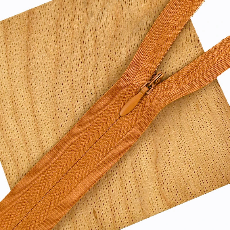 30/500Pcs 18-70cm 3# Invisible Nylon Zippers Tapes Closed End Zips for Clothings Bags Pillow Coil Zipper Handmade Sewing Accessories