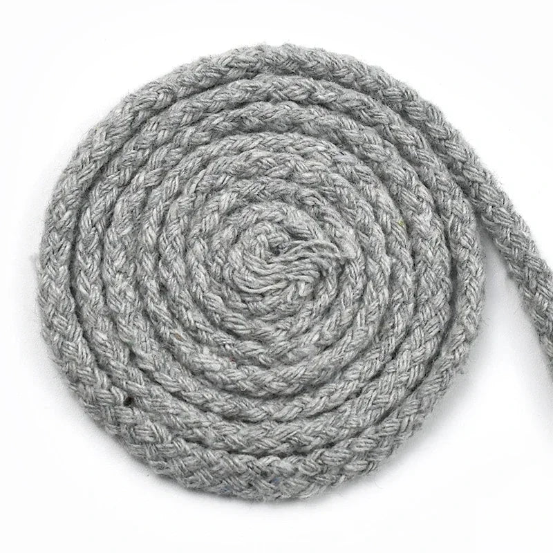 25/800Meters 7mm 8 Shares Round Cotton Cords Decorative Rope Twisted Braided Drawstring Ropes DIY Home Textile Craft Sewing
