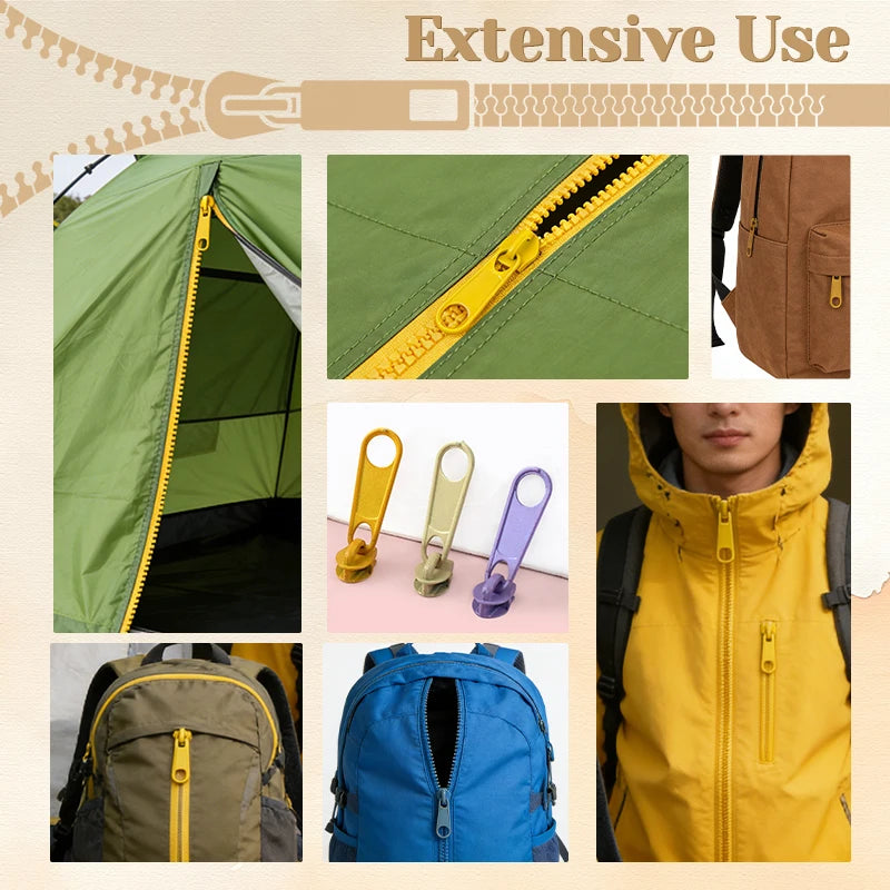 3# 5# Nylon Zipper Slider 30/1200Pcs Colorful Zip Pull Head Clothing Zippers Puller Backpack Closure Zips Sliders DIY Repair Kits