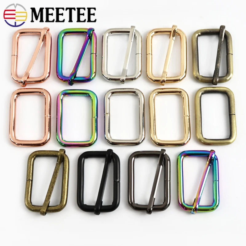 20/600Pcs 16-50mm D Ring Tri-glide Adjust Roller Pin Buckle Slider Clasp Handbag Bag Strap Web Connector Hook Hardware Accessoies