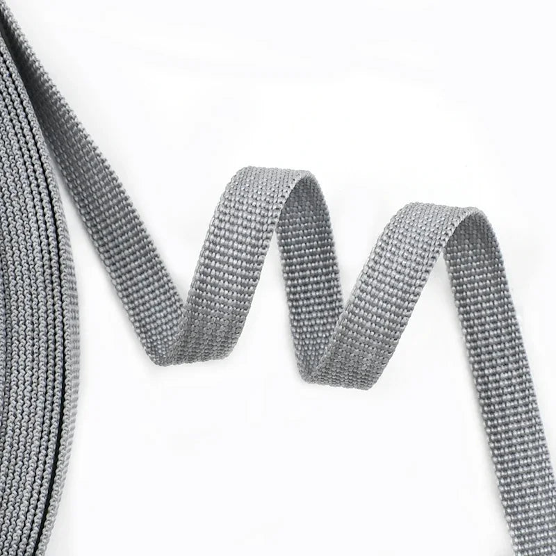 25/500Meters 3/8''inch(10mm) Polypropylene Webbing Weave Braided Belt Ribbon for Bags Dog Collar Belts Garment Sewing Accessory