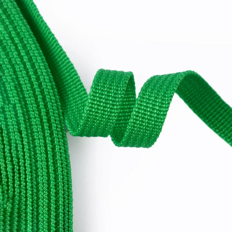 25/500Meters 3/8''inch(10mm) Polypropylene Webbing Weave Braided Belt Ribbon for Bags Dog Collar Belts Garment Sewing Accessory