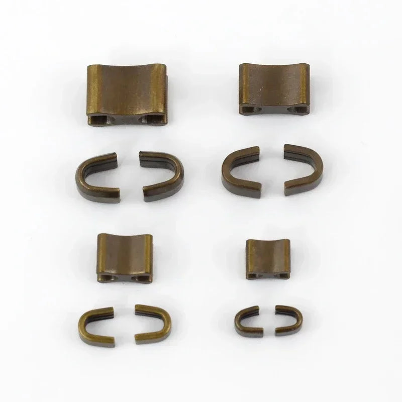 30/500Sets Metal Zipper Stopper Jacket Bag Zip Non-slip Tail Stop 3#5#8#10#  U Code End Lock Insert Pin Retainer Zips Repair Kits