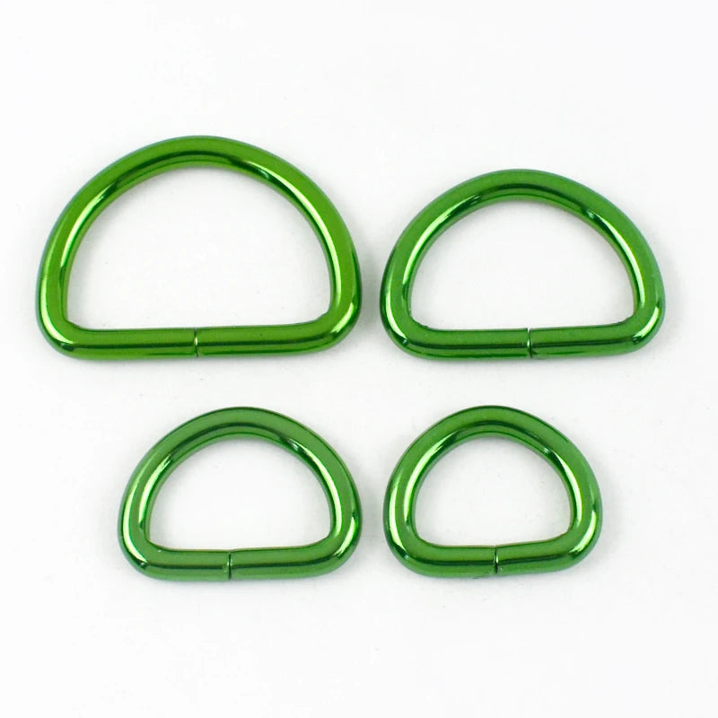 15/500Pcs 20/25/32/38mm Metal D Ring Buckles Bags Strap Adjust Clasp Belt Buckle Dog Collar Leash Hook DIY Craft Accessories