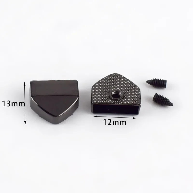30/600Pcs Meetee Metal Zippers Tail Clip Zips Stopper Plug Head with Screw Bag Wallet Handbag Zip End Clasp DIY Hardware Accessories