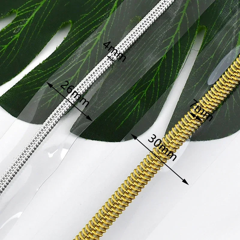 8/300M 5# Nylon Zippers Tapes PVC Transparent Coil Zipper for Sewing Raincoat Bag Decor Zip Repair Kit DIY Clothing Accessories