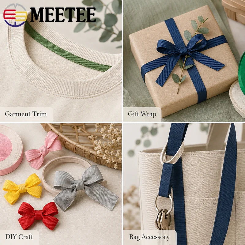 20/650Meters 10/12/15/20mm Nylon Webbing Tape 0.5mm Thick Lanyard Making Craft Decoration Ribbon Strap DIY Sewing Accessories