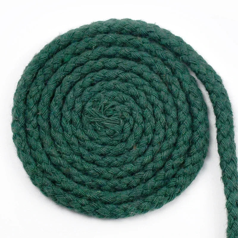 25/800Meters 7mm 8 Shares Round Cotton Cords Decorative Rope Twisted Braided Drawstring Ropes DIY Home Textile Craft Sewing