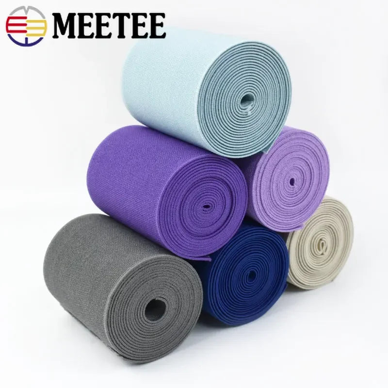 3/100M 8/10cm Width Soft Elastic Bands for Underwear Shoes Waistband Rubber Band Clothing Elasticity Belt DIY Sewing Accessories
