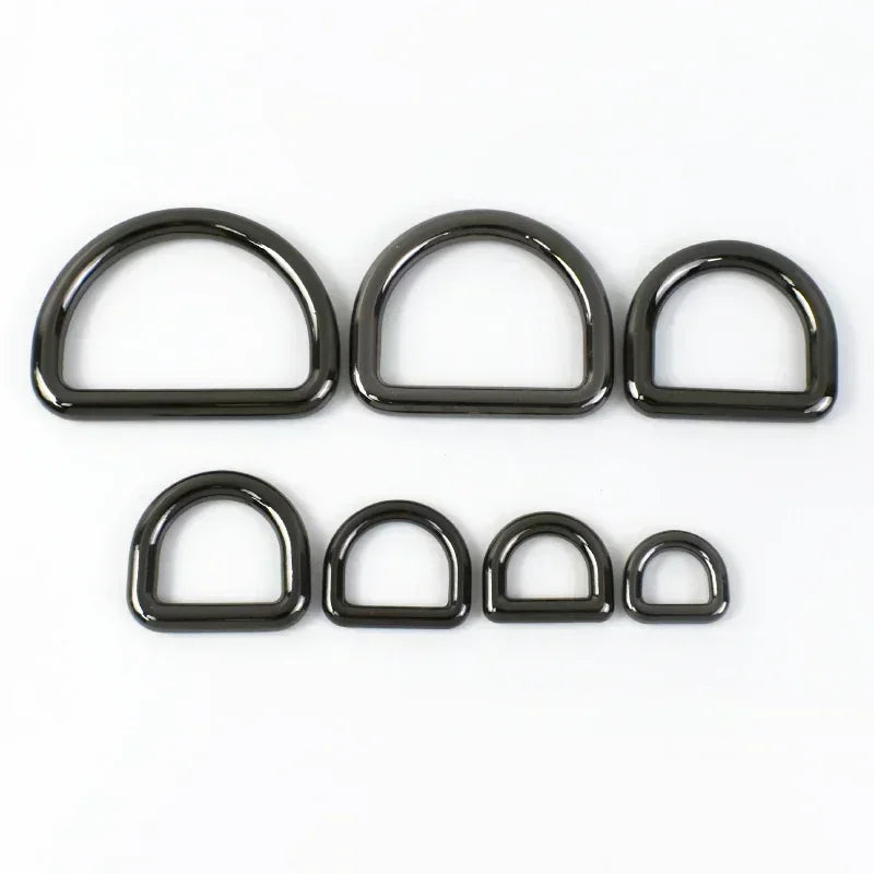 20/50Pcs 16-38mm Metal D Ring O Shape Buckle Bag Strap Belt Collar Webbing Connector Leather Craft Hardware Accessory Supplies