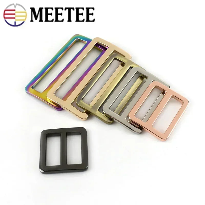 15/400pcs 16-50mm Bags Strap Buckles Metal Slider Tri Glide Adjust Belt Buckle for Webbing Shoes Clothes Leather Part Accessories