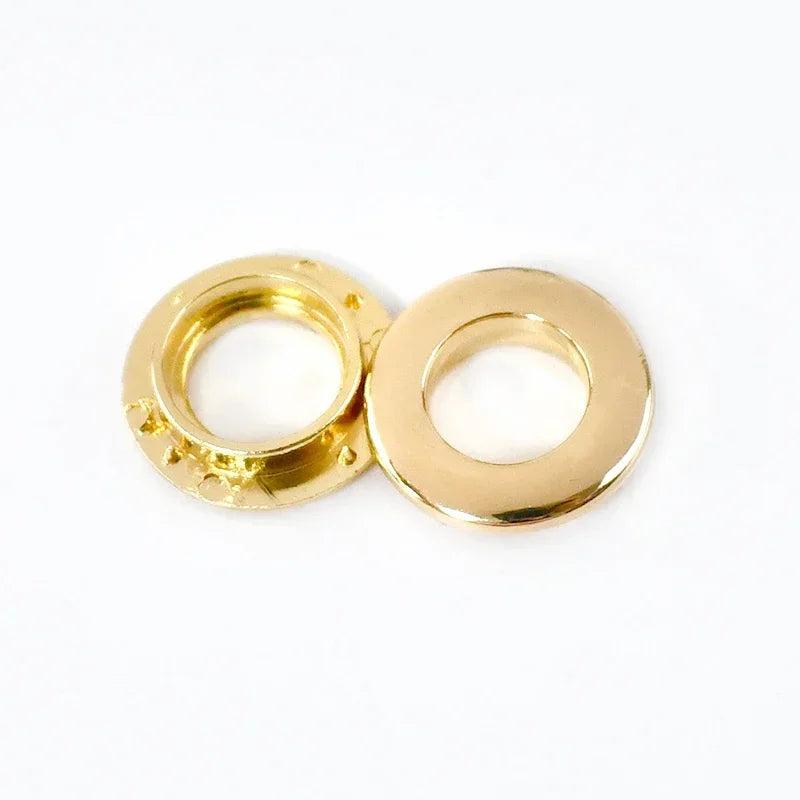 15/400Pcs 9/11/14mm Metal Bag Eyelets Leather Grommet Buckles Round Ring Clasps for Shoes Garment Rope Strap Hardware Accessories