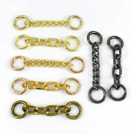 5/160Pcs Shoulder Strap Extended Chain 99/108mm Spring O Ring Buckle Metal Chains Bag Handle Connector Hook Accessories