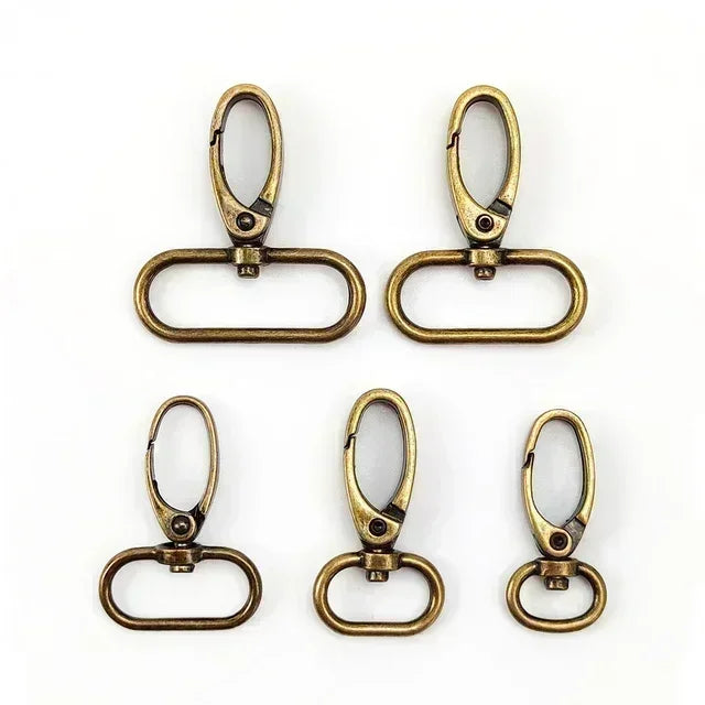 15/400Pcs 16/20/26/32/38mm Metal Buckles Bag Strap Lobster Swivel Carabiner Snap Hook Collar KeyChain DIY Bags Hardware Accessories