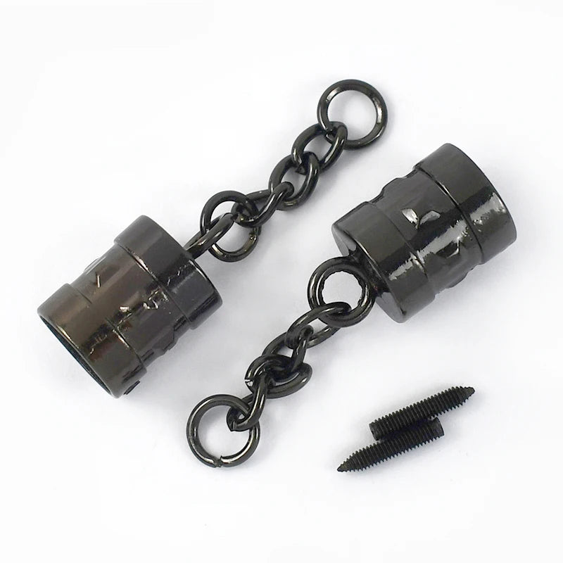20/600pcs 9/14mm Metal Jewelry Chain Tassels Screws Sopper Buckle Pendants Bell Hook Clasp DIY Bag Cord Cap Clasps Connector Buckles