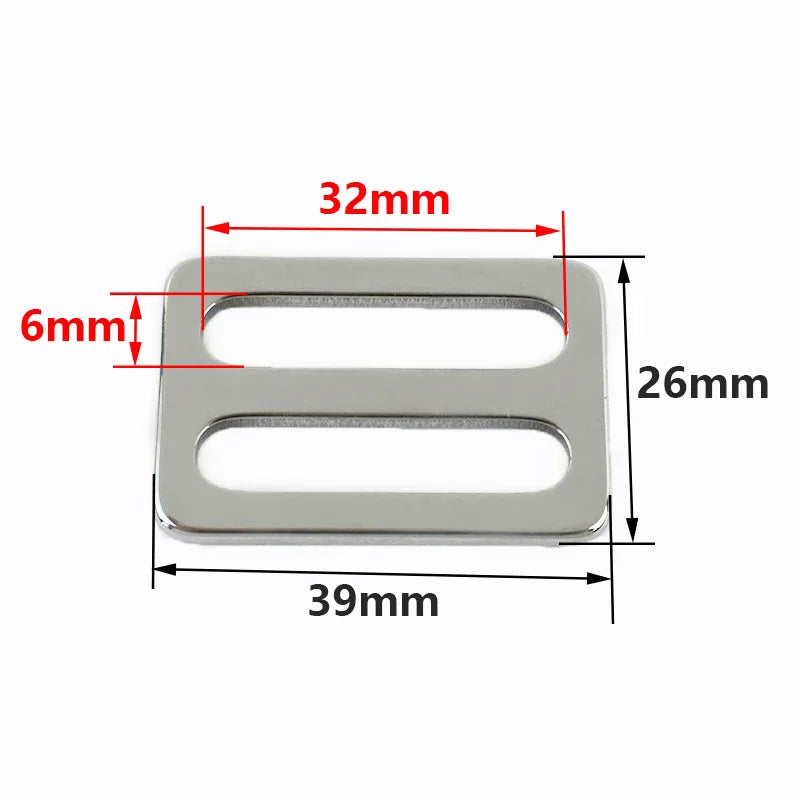 20/600Pcs 16-38mm Stainless Steel Bag Adjuster Buckle Webbing Strap Tri-Glide Slider Clasp Luggage Side Clip Hanger Hook Supplies