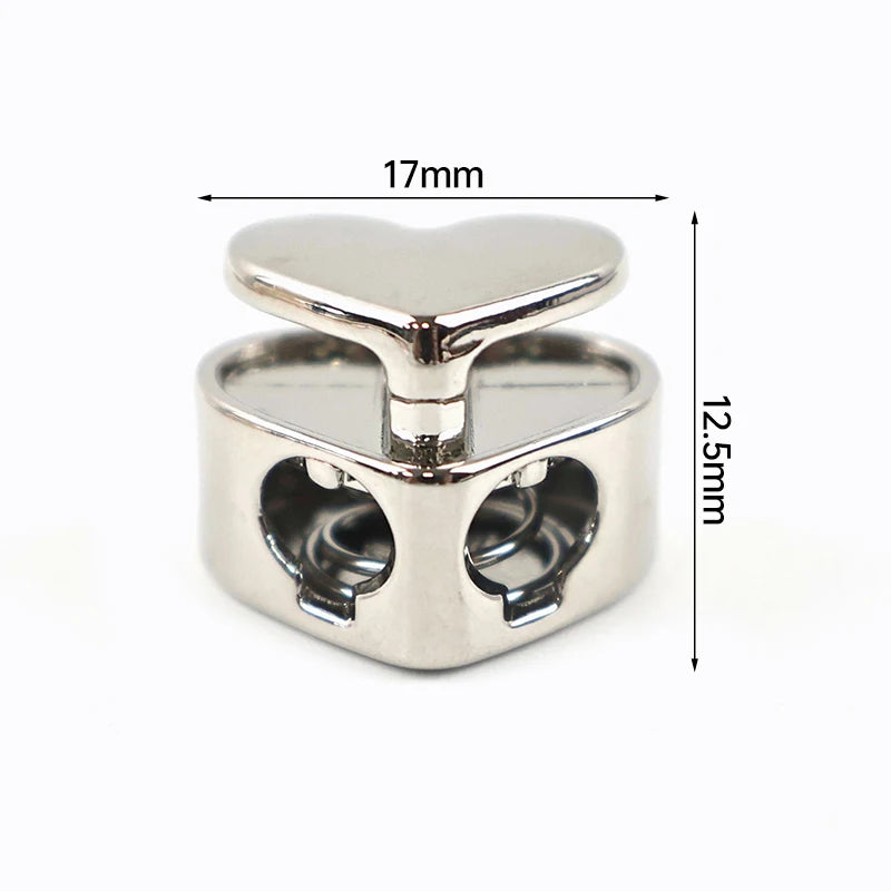 15/500Pcs Drawstring Tail Lock Metal Buckles Spring Snap Button Adjuster Stooper Clasp Rope Clip Hook Hardware Accessory