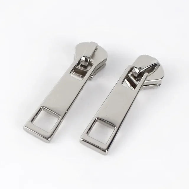 30/500pcs Meetee Zipper Slider for 5# Sewing Metal Zippers DIY Zips Head Bag Pocket Wallet Repair Kits Replacement Tailor Tools