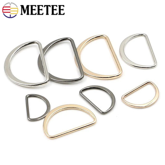 30/670Pcs 15-50mm Metal D Ring Adjustable Buckles Clasp for Shoes Bags Backpack Straps Webbing Ribbon Hardware DIY Accessories