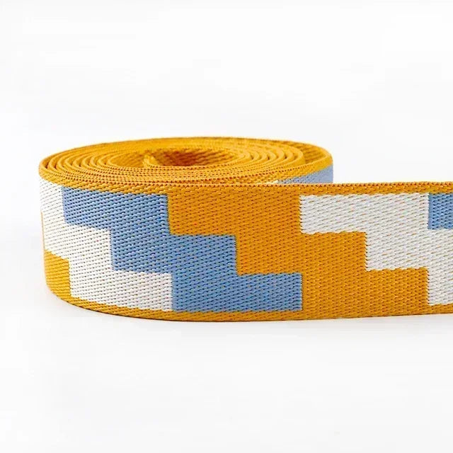3/100Meters 38mm Thicken Polyester Jacquard Webbing Tape Luggage Decorative Belt Ribbon DIY Bags Shoulder Strap Sewing Accessories
