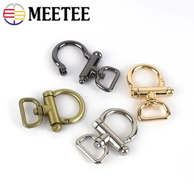 3/110pcs 20/25mm Metal Buckle Bag Strap Connector Swivel Clasp Webbing Keychain Handbag Belt Hanger Hook DIY Hardware Accessories