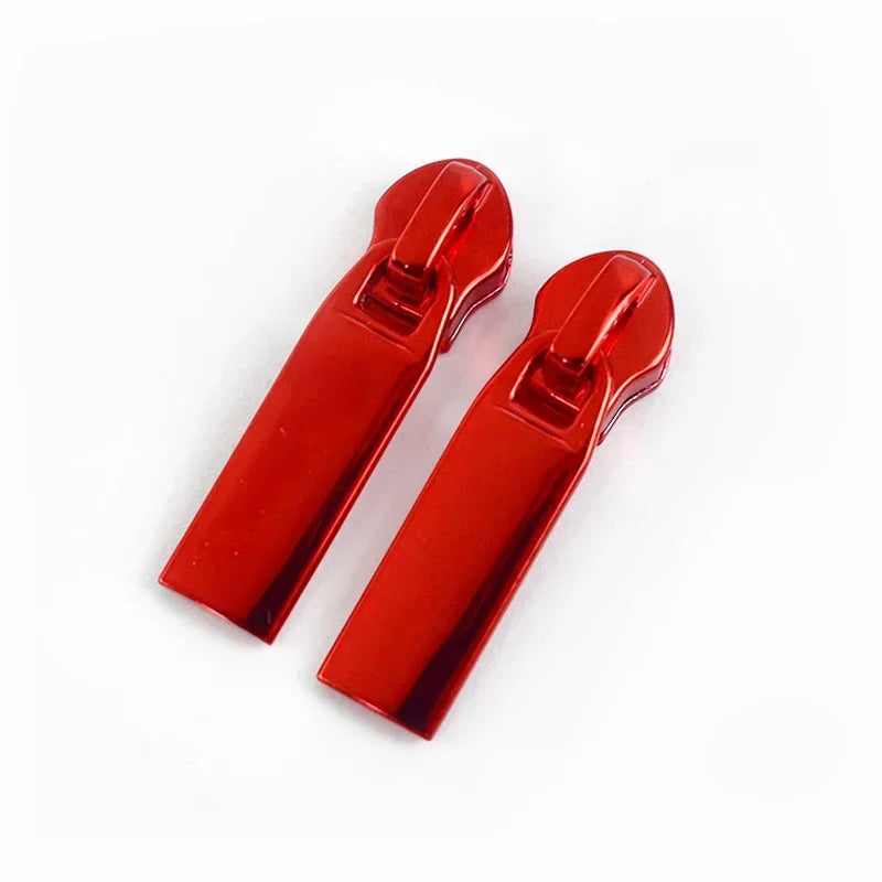 8/200Pcs 5# Zipper Slider for Nylon Zip Tapes Colorful Zips Head Bags Clothes Puller Repair Kit DIY Sewing Hardware Accessory