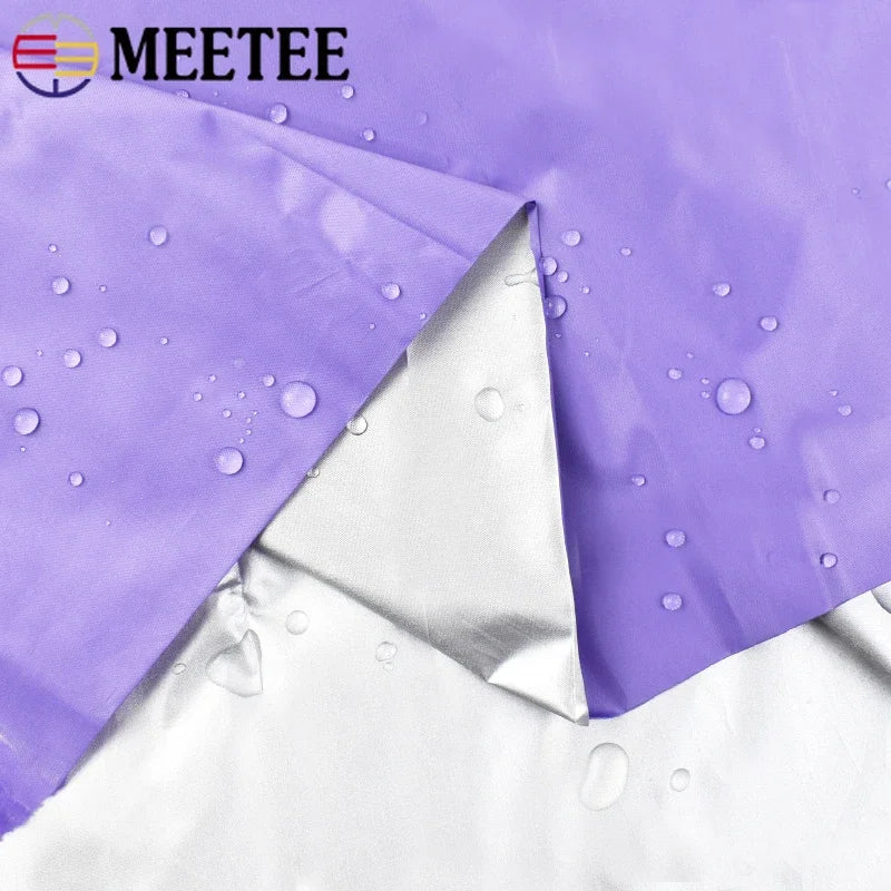 300/5000cm*148cm 190T Thin Waterproof Silver-coated Fabric Outdoor Sunscreen Sunshade Ripstop Umbrella Cloth Tent Material
