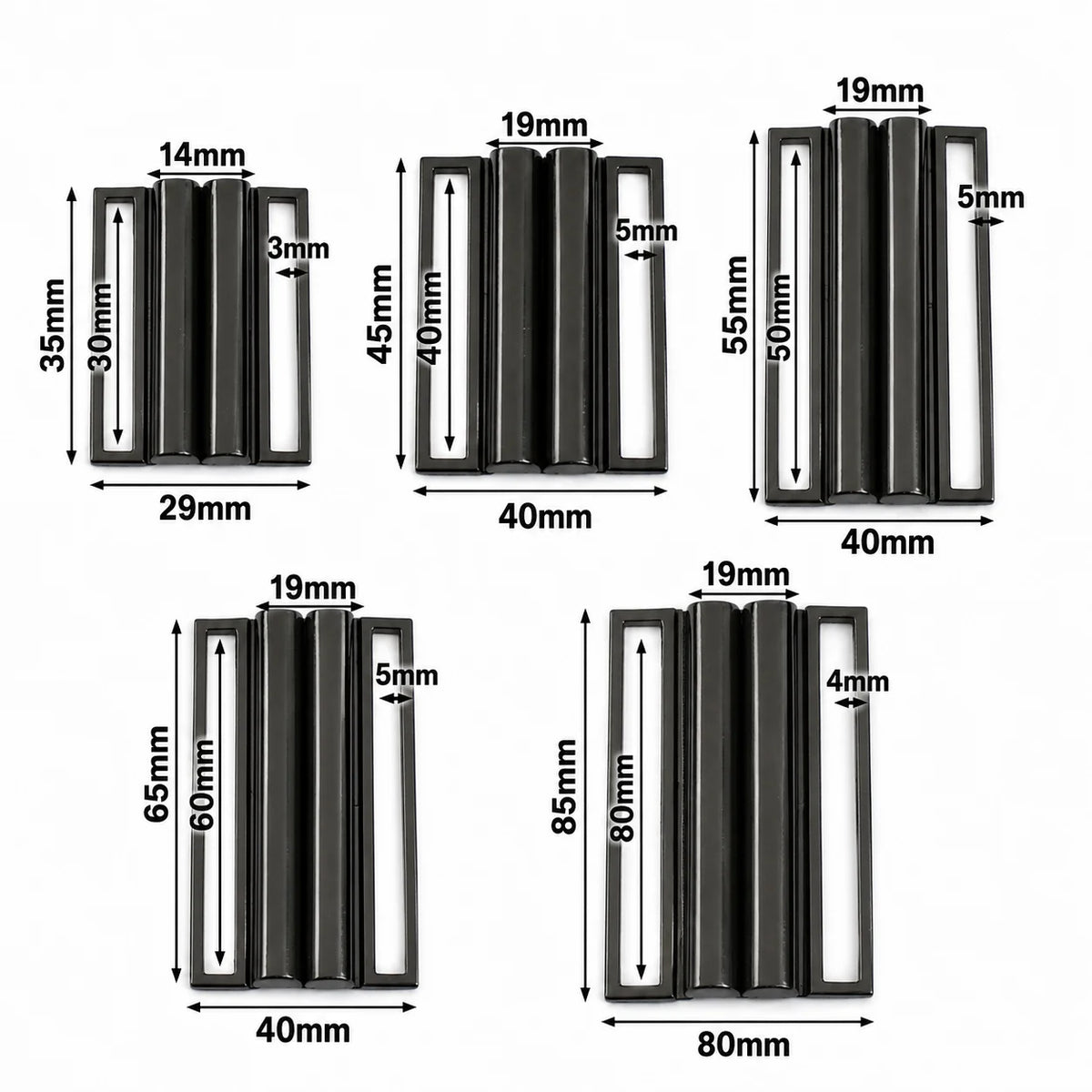 8/300Pcs 30-80mm Metal Belt Buckles Dress Waistband Clasp Coat Decorative Belts Buckle Clothing Waist Closure Clasps Accessories