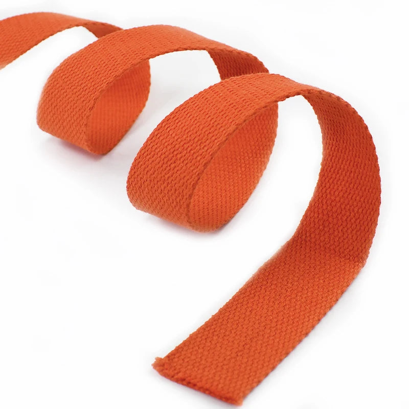 8/250Meters Meetee 20-50mm 1.2mm Thick Canvas Cotton Webbing Backpack Bag Strap Band Clothes Ribbon Tapes DIY Sewing Accessories