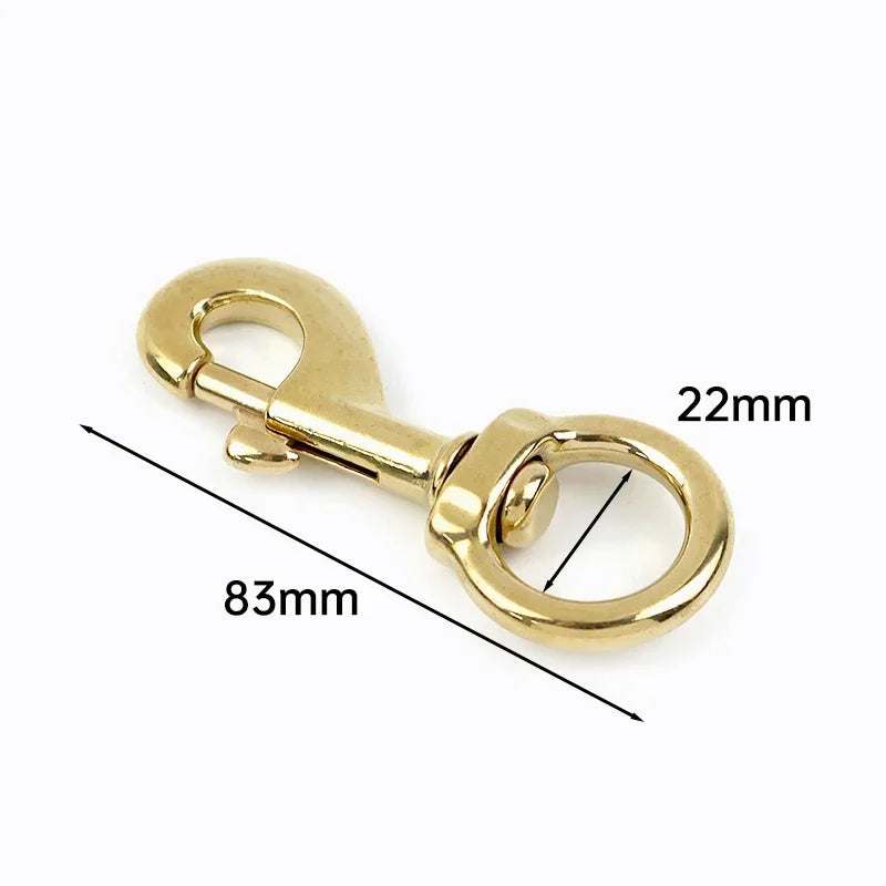 5/150Pcs Meetee 10-30mm Solid Brass Swivel Lobster Clasp Bag Strap Buckle Trigger Clip Snap Hook Dog Collar Keychain Accessories