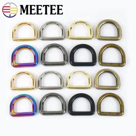 20/700Pcs Seamless Metal D Rings Buckles for Bags Purse Strap Pet Dog Collar Hardware Backpack Webbing Ring Clasp Sewing Accessories