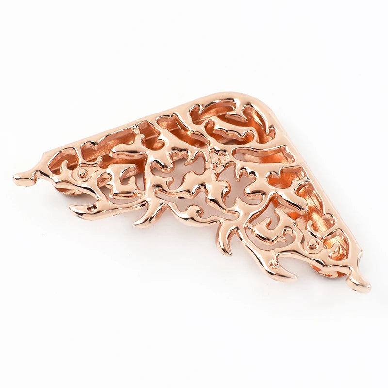 8/300Pcs Flower Hollow Metal Corner Decorative Buckle Purse Edge Protectors Clip Buckles Book Cover Corners Clasp DIY Hardware