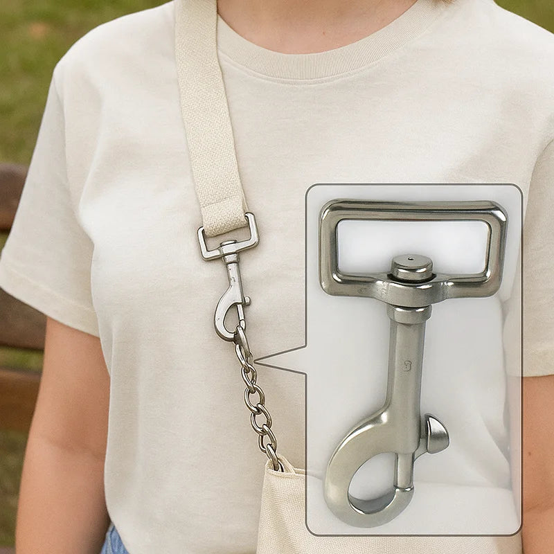 2/80Pcs Stainless Steel Trigger Buckles for Leather Hardware Carabiner Clips Snap Hook Large Swivel Lobster Clamp Clasp Accessory